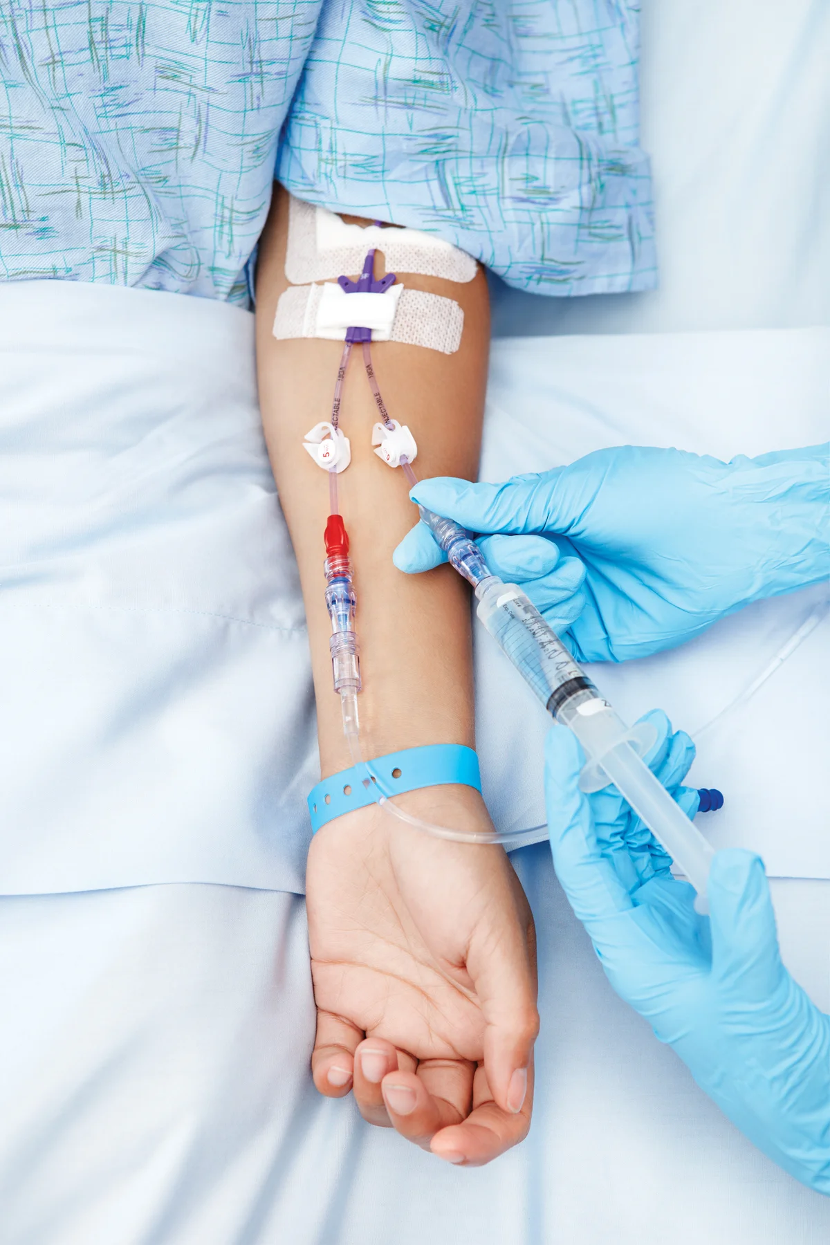 IV drip bag used in intravenous therapy