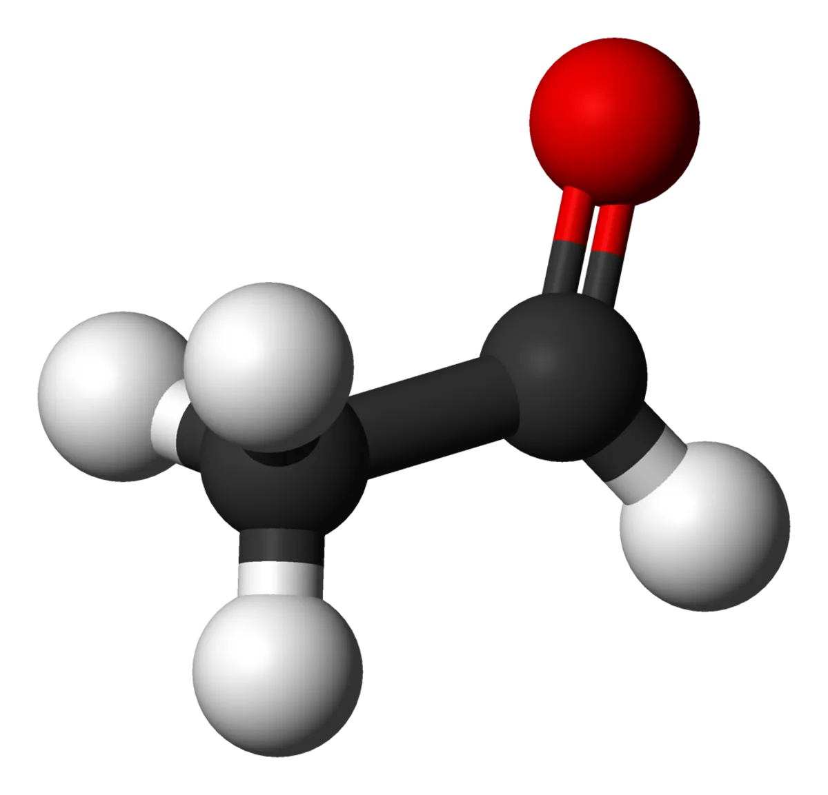 Acetaldehyde 3D molecular structure