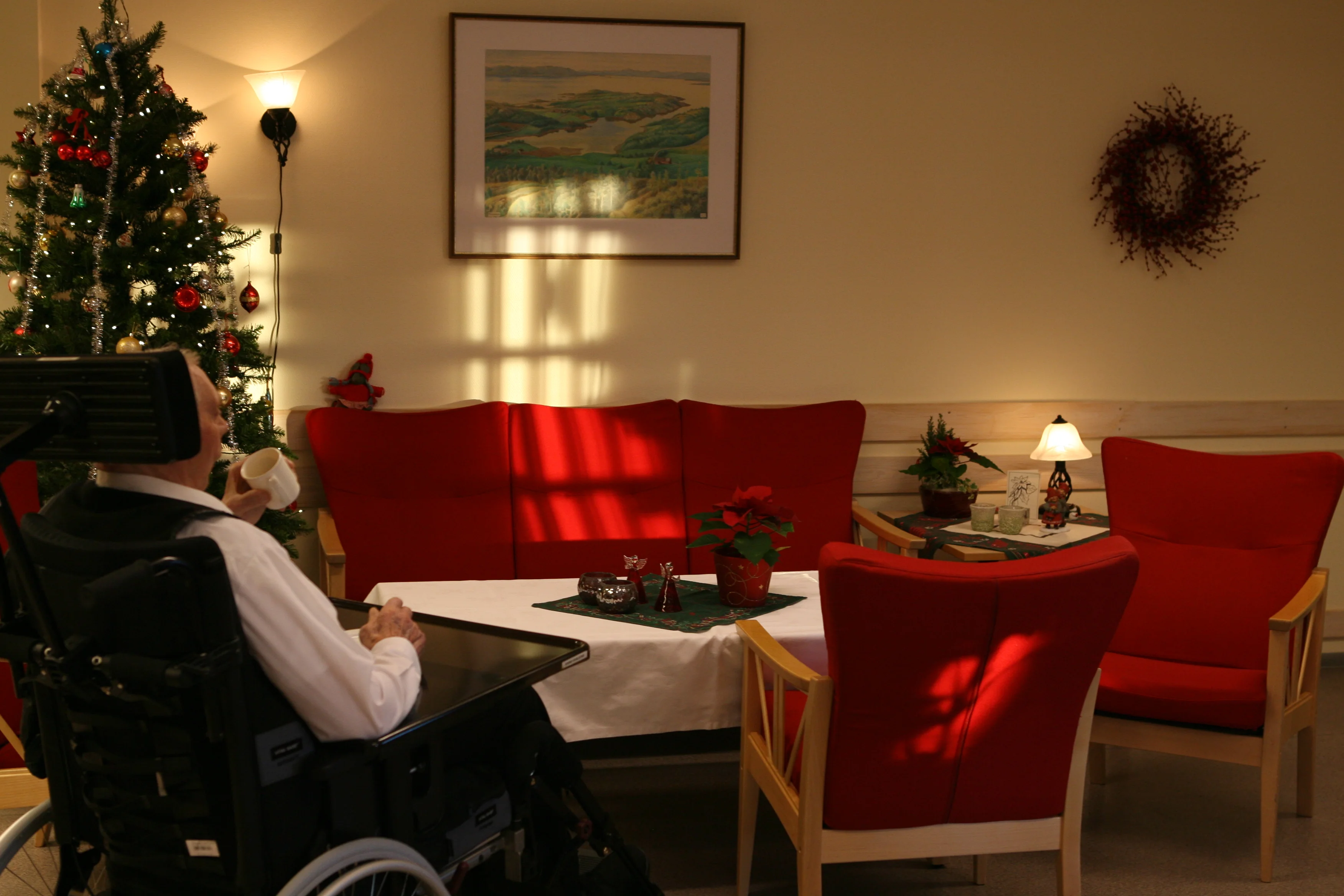 Senior elderly care and hydration support for travelers