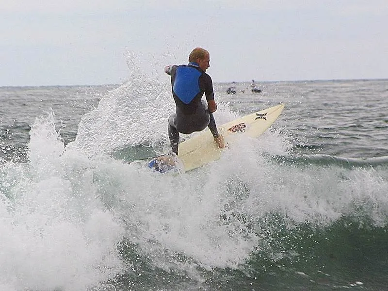 Surfer at the break